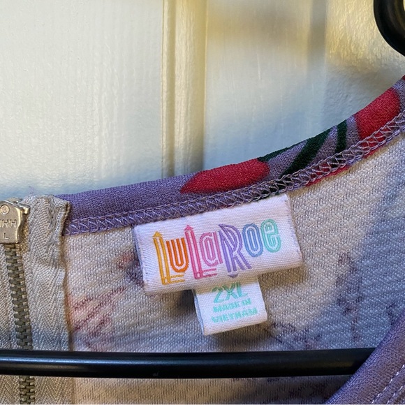 Lularoe Amelia Floral Dress, sz XXL - Picture 2 of 7